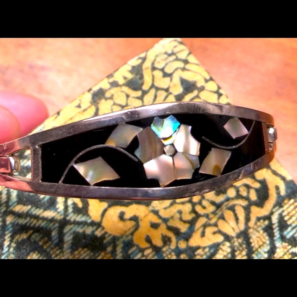Mother of Pearl silver bracelet